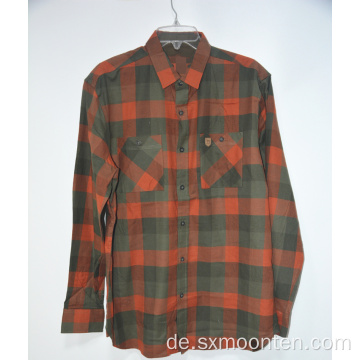 Großhandel Custom Plaid Herren Flanell Shirt